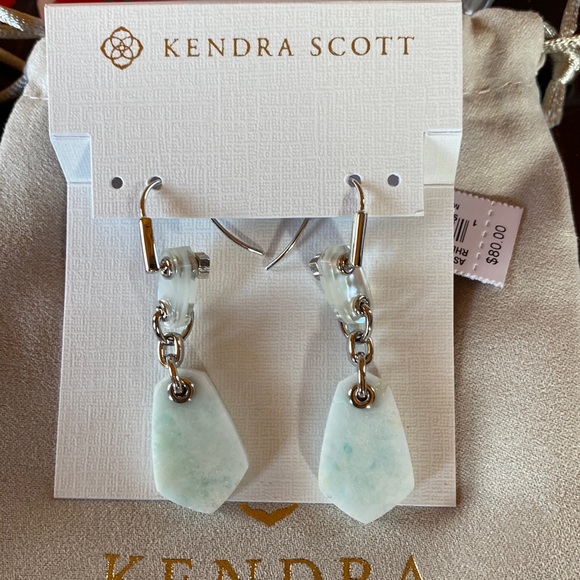 KENDRA SCOTT light blue Ashlyn Drop Earrings - Picture 1 of 1